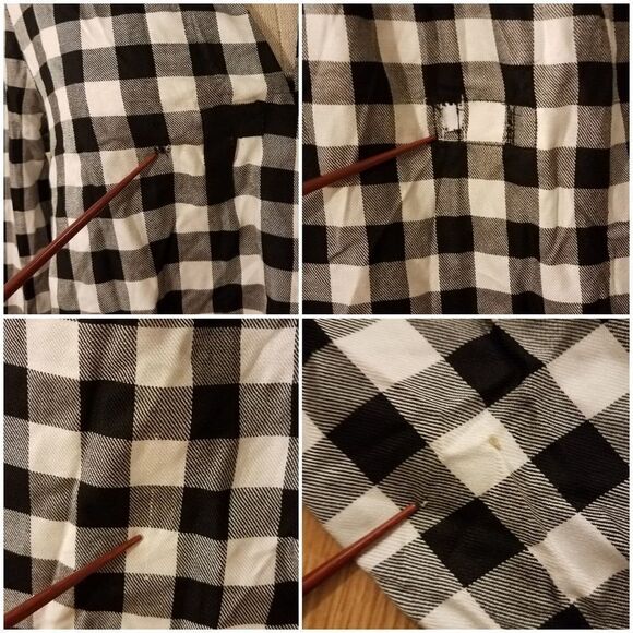 Madwell Wrap Front Shirt in Buffalo Check sz Med - Picture 8 of 8